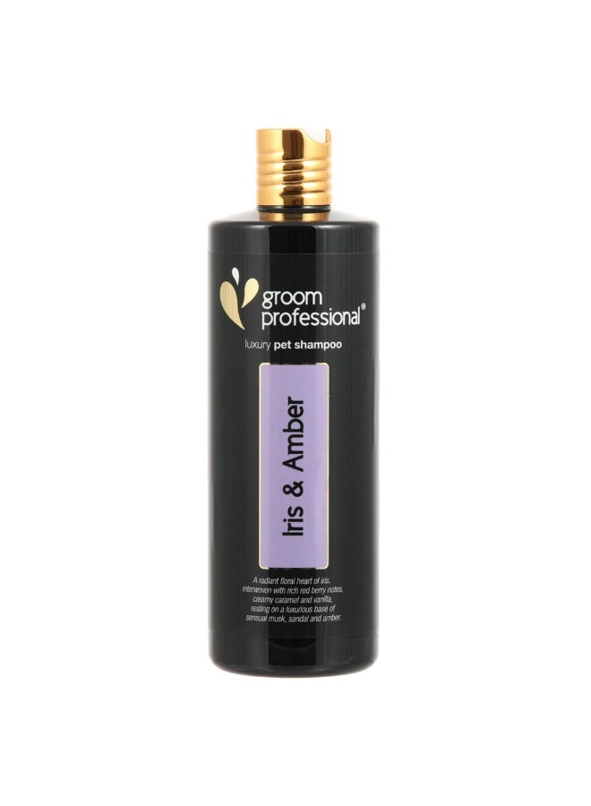 Groom Professional Iris & Amber Shampoo 450ml – Luxury Scented Dog Shampoo - Image 1